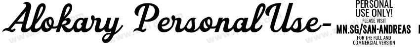 Alokary PersonalUse字体转换